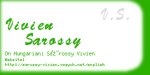 vivien sarossy business card